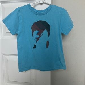 Kids Blue Graphic “Bowie” T-Shirt
